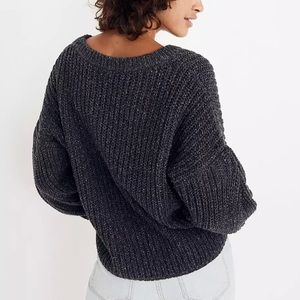 Madewell pleat sleeve pullover sweater